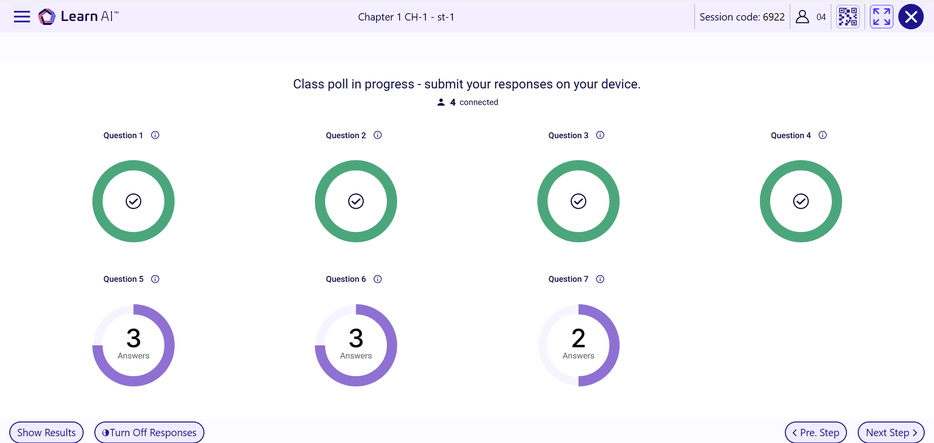 Answer screen