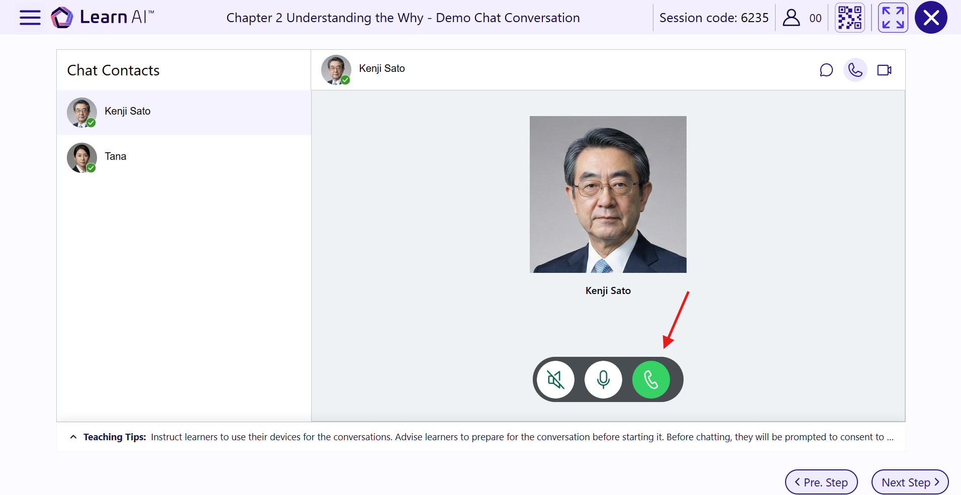 Demo Chat Voice Modality