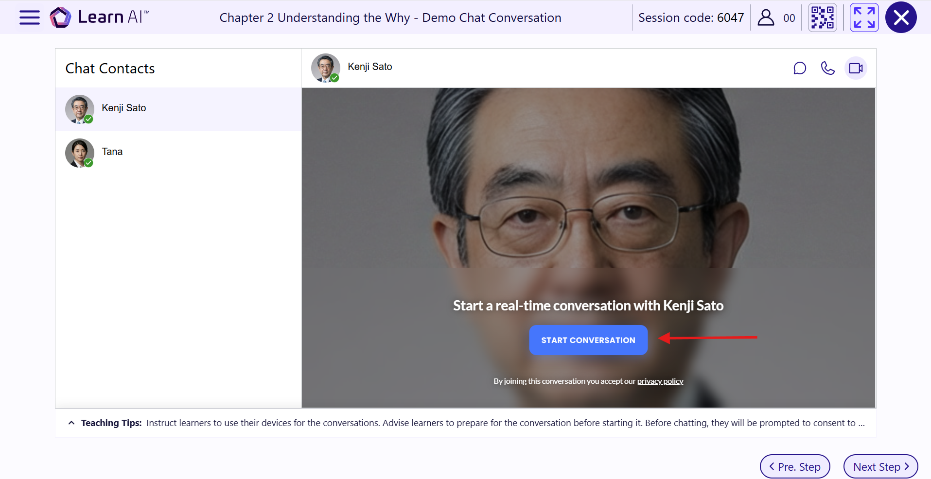 Demo Chat Video Modality