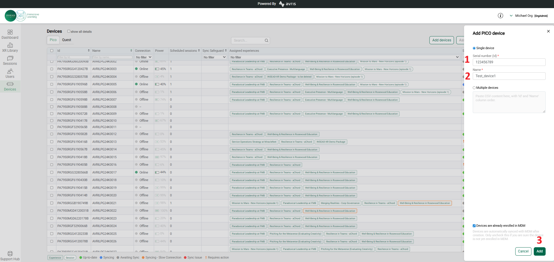 Adding pico device