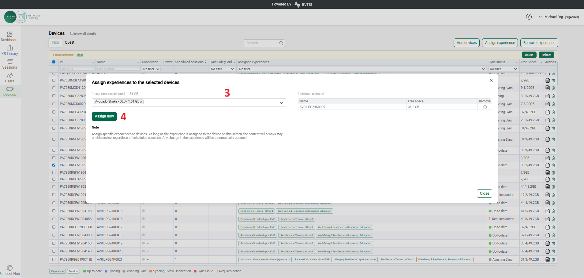 Assigning experiences to devices 2
